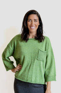 JUMPER WITH POCKET - GREEN