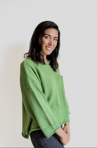 JUMPER WITH POCKET - GREEN