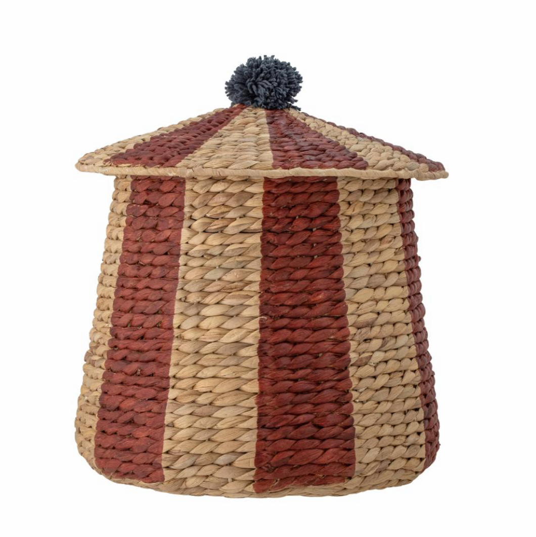 BIRSEN BASKET WITH LID - HYACINTH