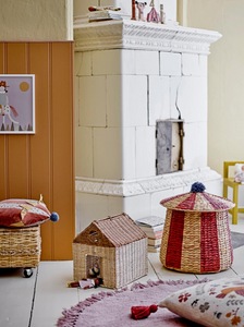 BIRSEN BASKET WITH LID - HYACINTH