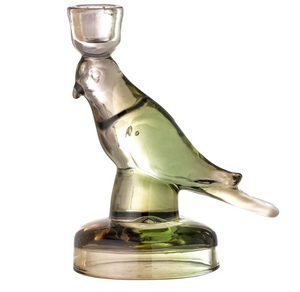 BATIN GLASS BIRD CANDLESTICK