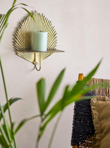 VENCHE SHELF -  BRASS FAN LEAF