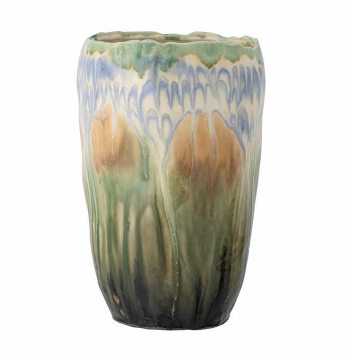 MAHASTI VASE - GREEN STONEWARE