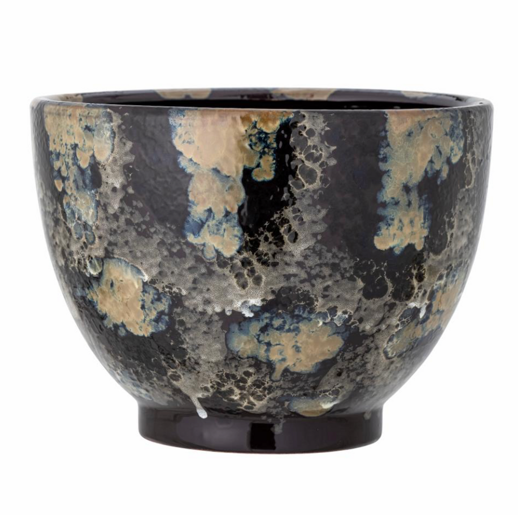 SAYED BLUE STONEWARE FLOWERPOT