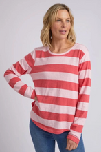 Load image into Gallery viewer, ELM SPRITZ STRIPE L/S TEE - CORAL