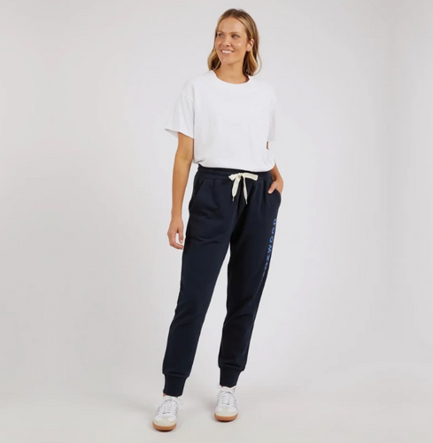 MEDALLION TRACK PANT - NAVY