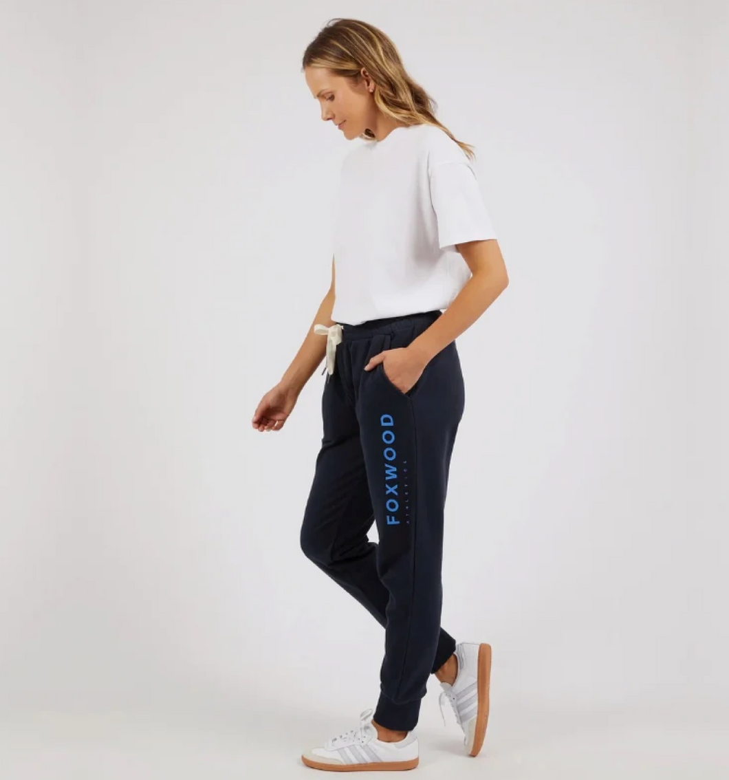 MEDALLION TRACK PANT - NAVY