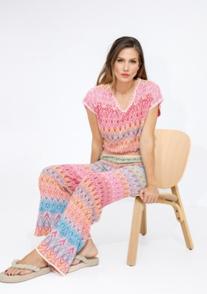 PULLOVER V NECK - ORNAMENT