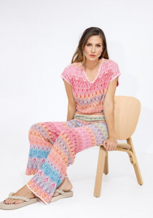 PULLOVER V NECK - ORNAMENT