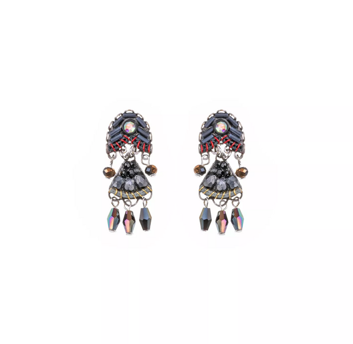 UTSWALA EARRINGS - BLACK FORREST