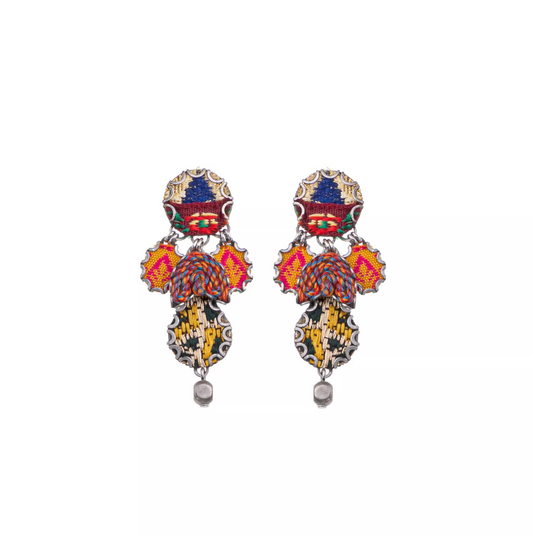 ZIYA EARRINGS - EMBROIDERED DREAM