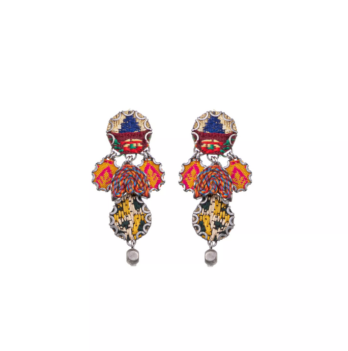 ZIYA EARRINGS - EMBROIDERED DREAM