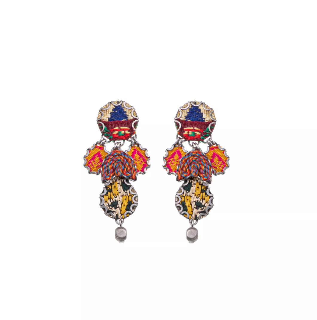 ZIYA EARRINGS - EMBROIDERED DREAM