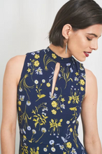 Load image into Gallery viewer, SILENE DRESS - BOTANICAL STEMS MARITIME