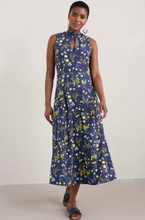 Load image into Gallery viewer, SILENE DRESS - BOTANICAL STEMS MARITIME