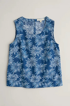 Load image into Gallery viewer, LIGHTHOUSE STATION VEST TOP - SEA FLOWER DARK VOYAGE