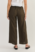 Load image into Gallery viewer, LINEN PANTS - ESPRESSO