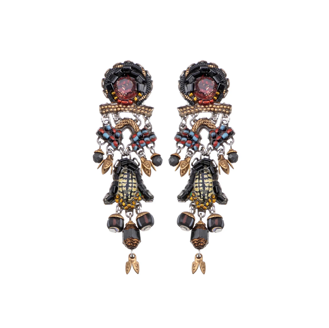 KENZO EARRINGS - TIGER EYE SET