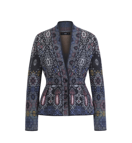 JACQUARD JACKET - ORNAMENT PATTERN