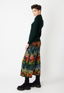 JACQUARD PANTS - CAMOUFLAGE PATTERN FOREST