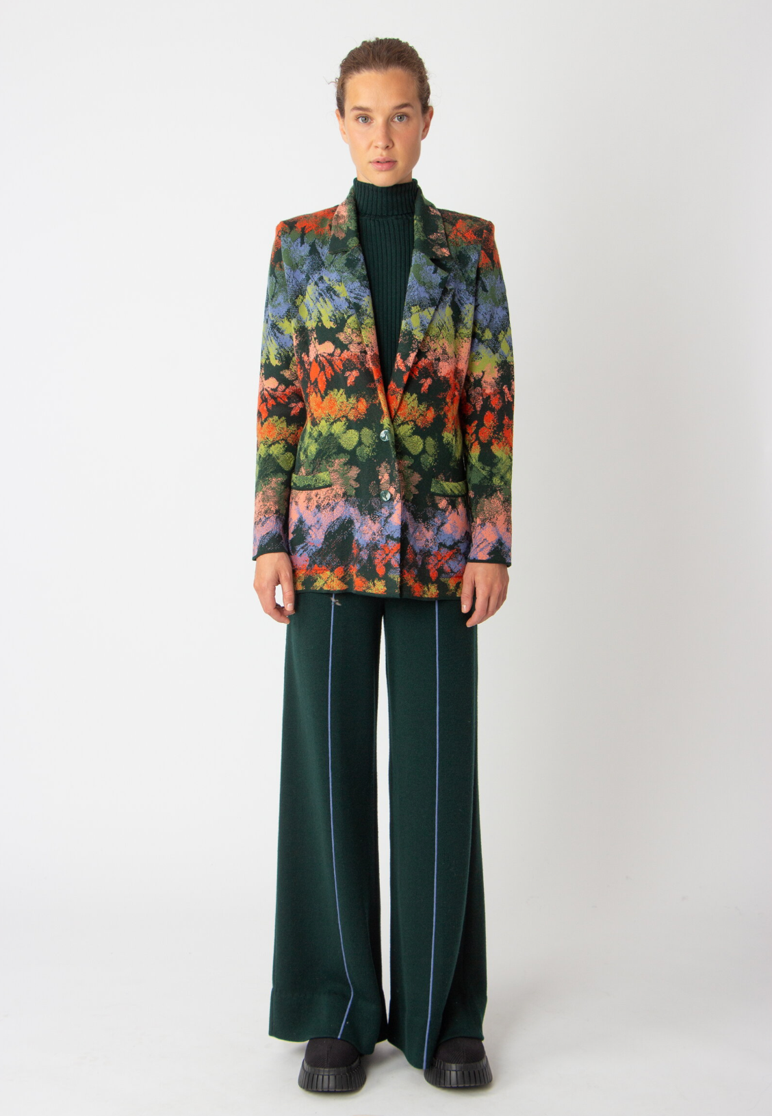 BLAZER JACKET - CAMOUFLAGE PATTERN FOREST