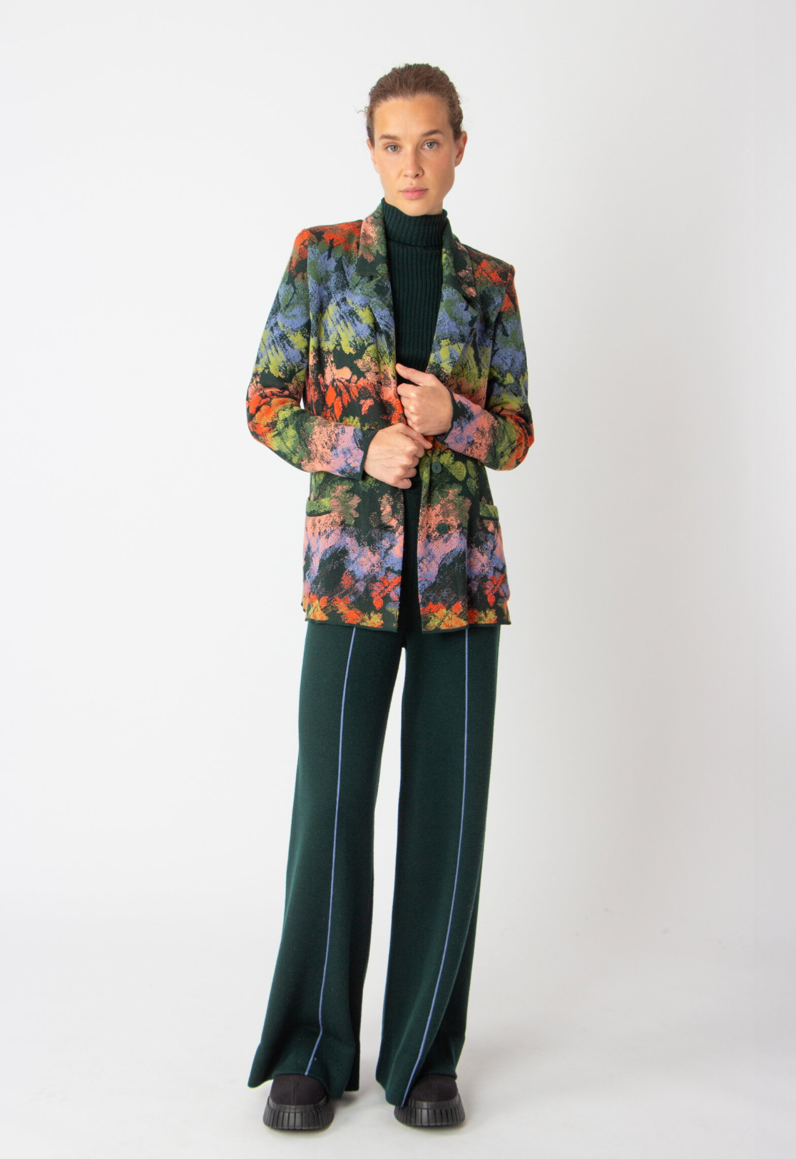 BLAZER JACKET - CAMOUFLAGE PATTERN FOREST