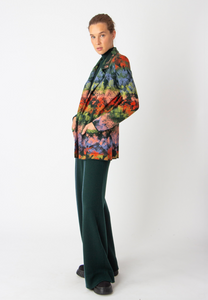BLAZER JACKET - CAMOUFLAGE PATTERN FOREST