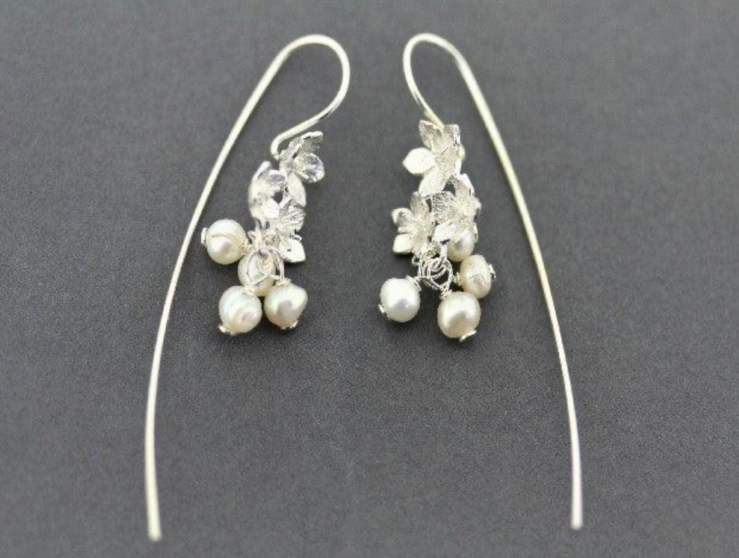 PEARL VERBENA EARRINGS