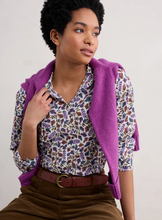 Load image into Gallery viewer, LARISSA SHIRT - SUNLIT LEAVES CHALK