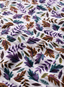 LARISSA SHIRT - SUNLIT LEAVES CHALK