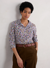 Load image into Gallery viewer, LARISSA SHIRT - SUNLIT LEAVES CHALK