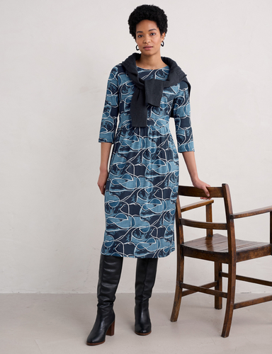 SEA STREWN DRESS - COVES ABSTRACT GALLEY