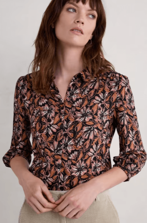 EMBRACE SHIRT - MALLOW BLOOMS PINK GRASS