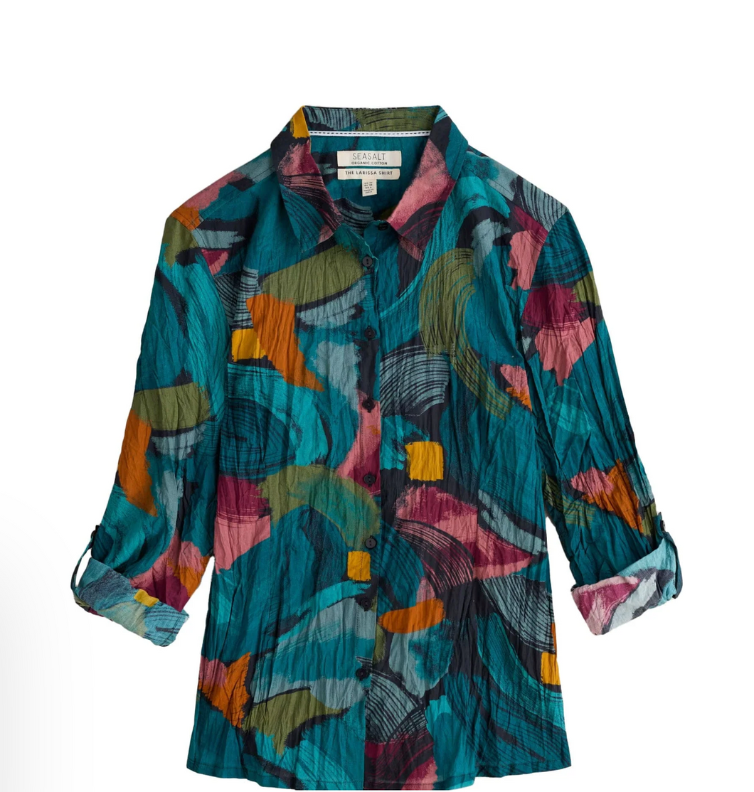 LARISSA SHIRT - LELANT ABSTRACT