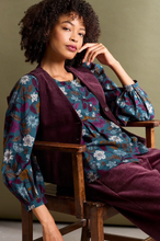 Load image into Gallery viewer, THORNAPPLE SHIRT - WOODBLOCK BLOOM DUSKY JADE