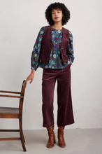 Load image into Gallery viewer, THORNAPPLE SHIRT - WOODBLOCK BLOOM DUSKY JADE