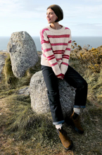 Load image into Gallery viewer, SHEPHERD JUMPER - SNOWFLAKE CRIMSON MIX