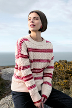 Load image into Gallery viewer, SHEPHERD JUMPER - SNOWFLAKE CRIMSON MIX