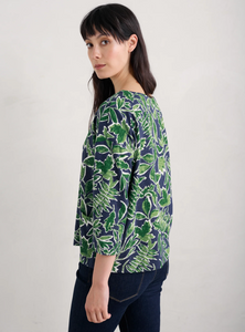 LIVING CANVAS TOP - INKED FOLIAGE MARITIME