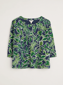 LIVING CANVAS TOP - INKED FOLIAGE MARITIME