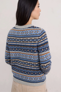 PERCELLA COVE CARDIGAN - OPEN GARDEN SHALLOWS