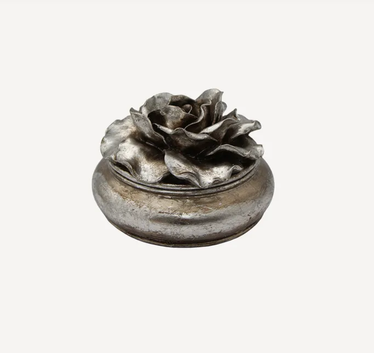 CAMELIA BOX - PEWTER LARGE
