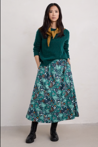 TAWNY OWL SKIRT - WINTER CAMELLIA DARK JADE