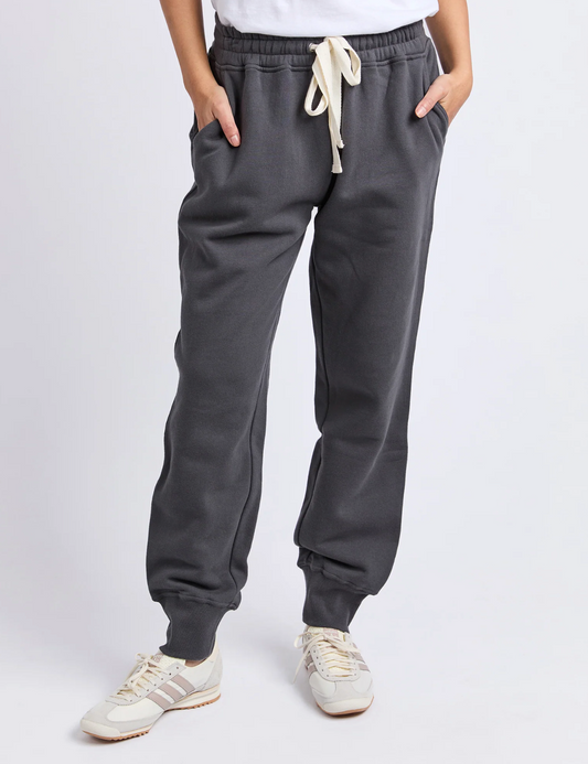 COLLEGE TRACK PANT - COAL