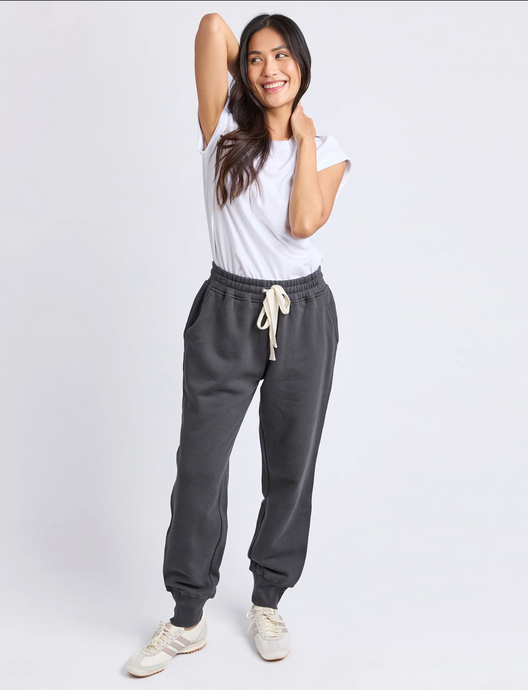 COLLEGE TRACK PANT - COAL