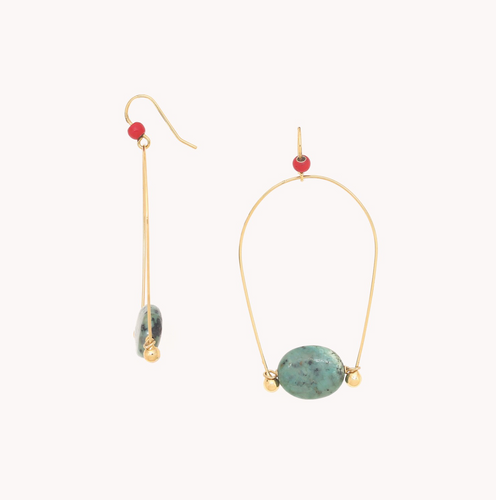 TURQUOISE HOOK EARRINGS