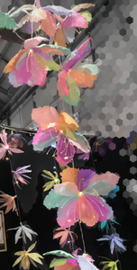 PAPER FLOWERS - SWEET PASTEL DANCING FLOWERS LIGHTS