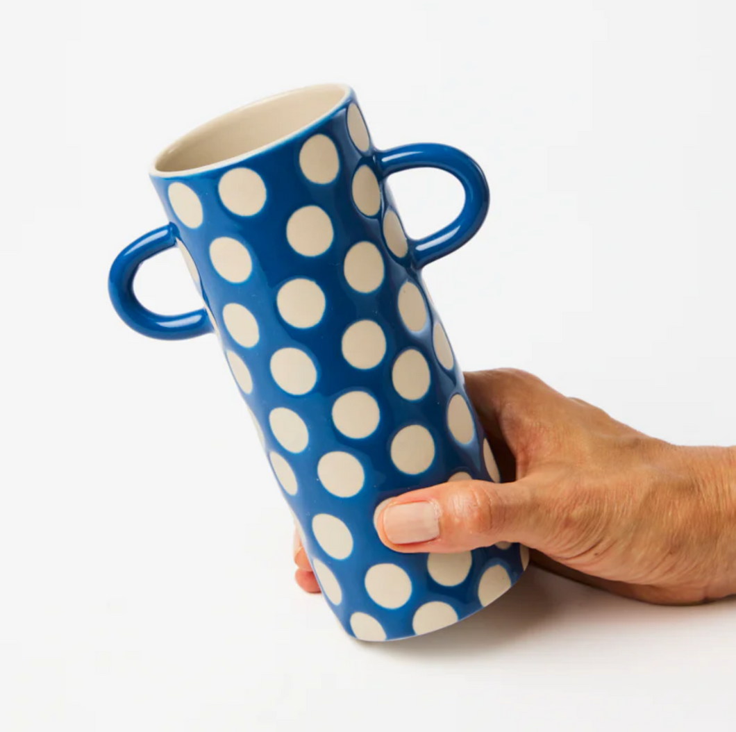 GRIFFE BLUE SPOT BUD VASE