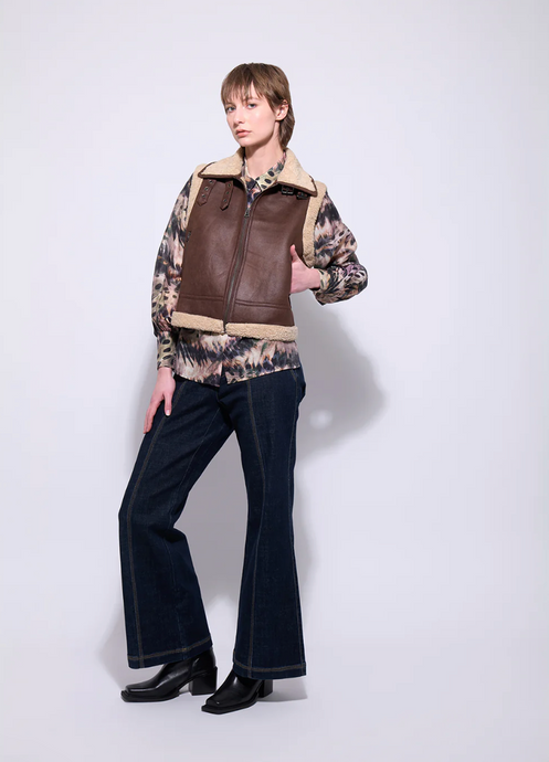 HYDE PARK VEST - SEPIA