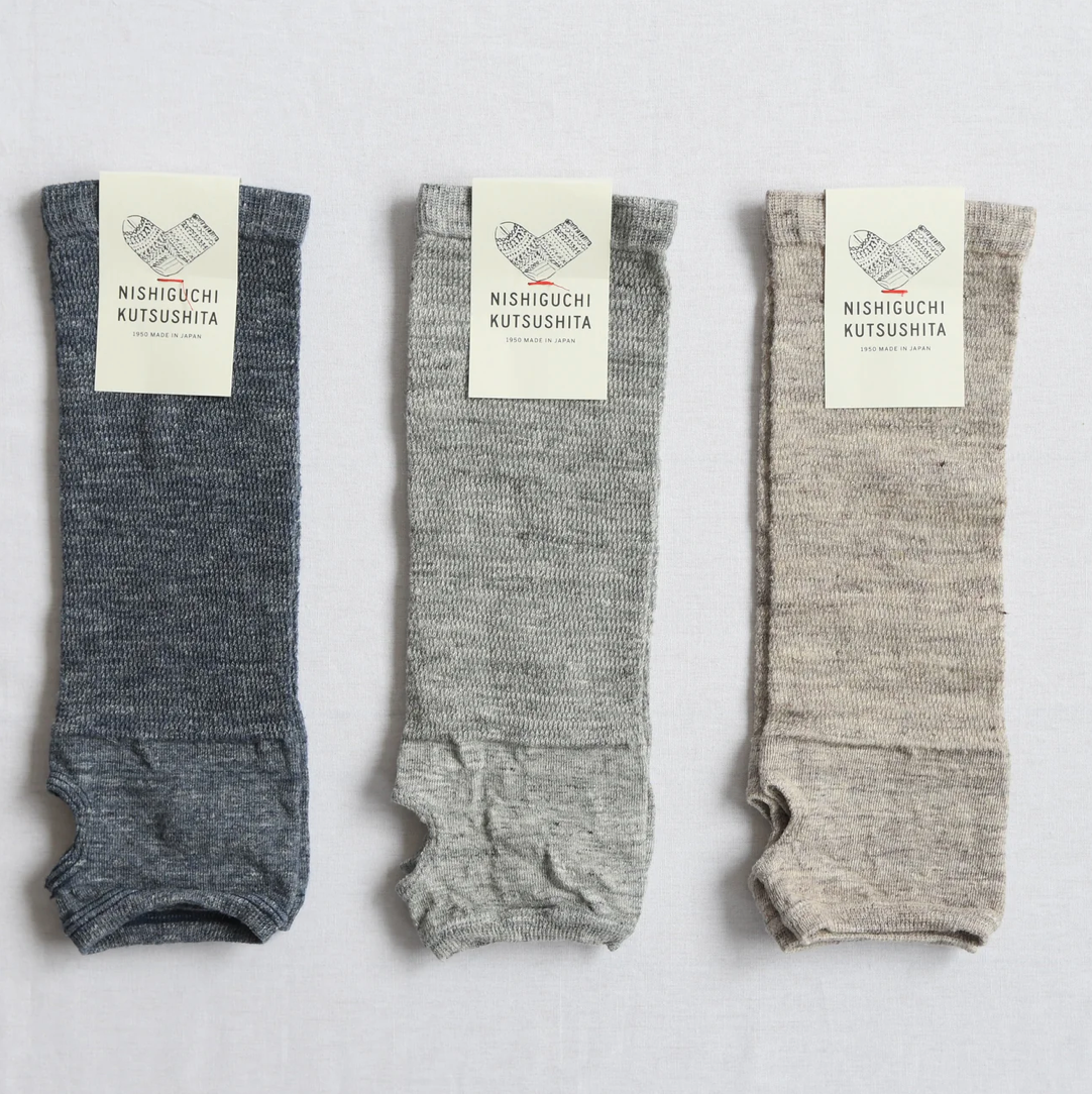 NISHIGUCHI KUTUSHITA SHORT LINEN ARM COVERS